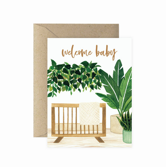 Welcome Baby Nursery Greeting Card | Congratulations
