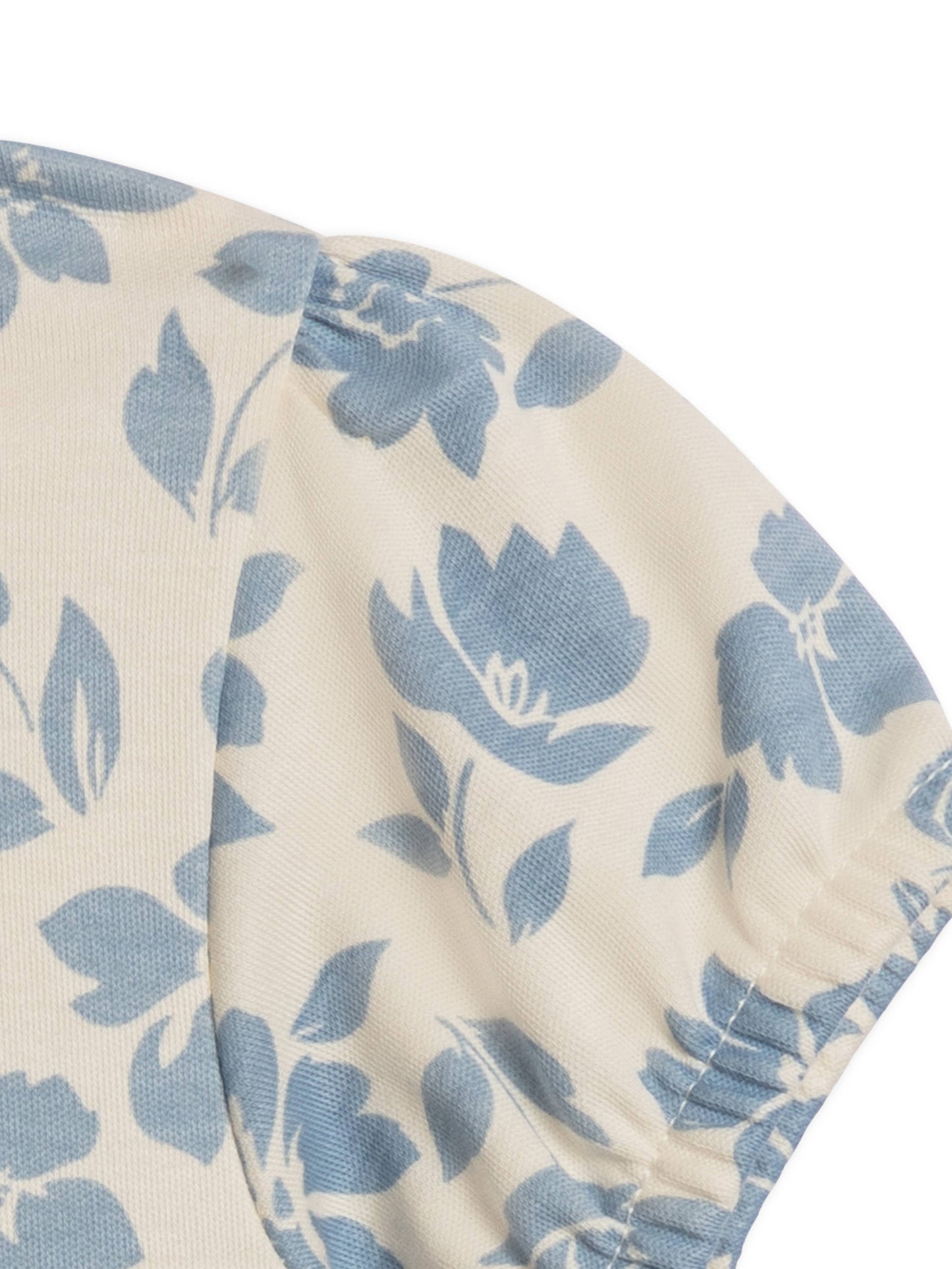 Rhoda Puff Sleeve Bodysuit Dress - Gia Floral / Rain
