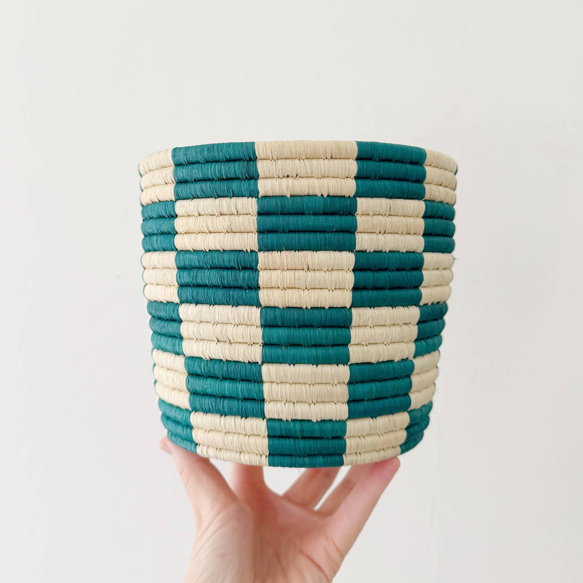 Teal Storage Plant Basket: Mutua
