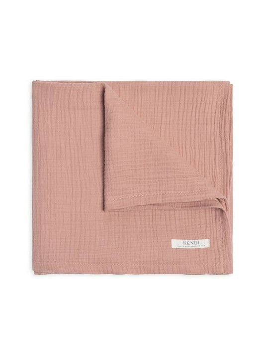 Organic Baby Muslin Swaddle Blanket - Dusty Mauve