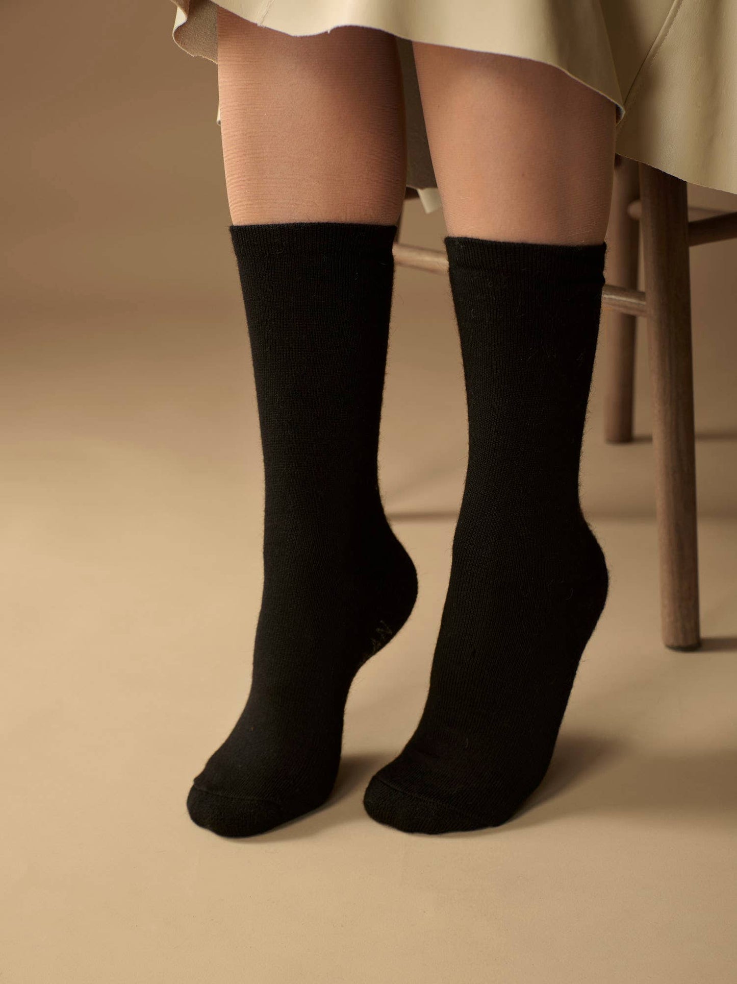 Solid Alpaca Socks | Light Cushion | Crew Socks | UPDATED