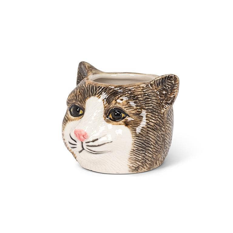 Tabby Cat Planter