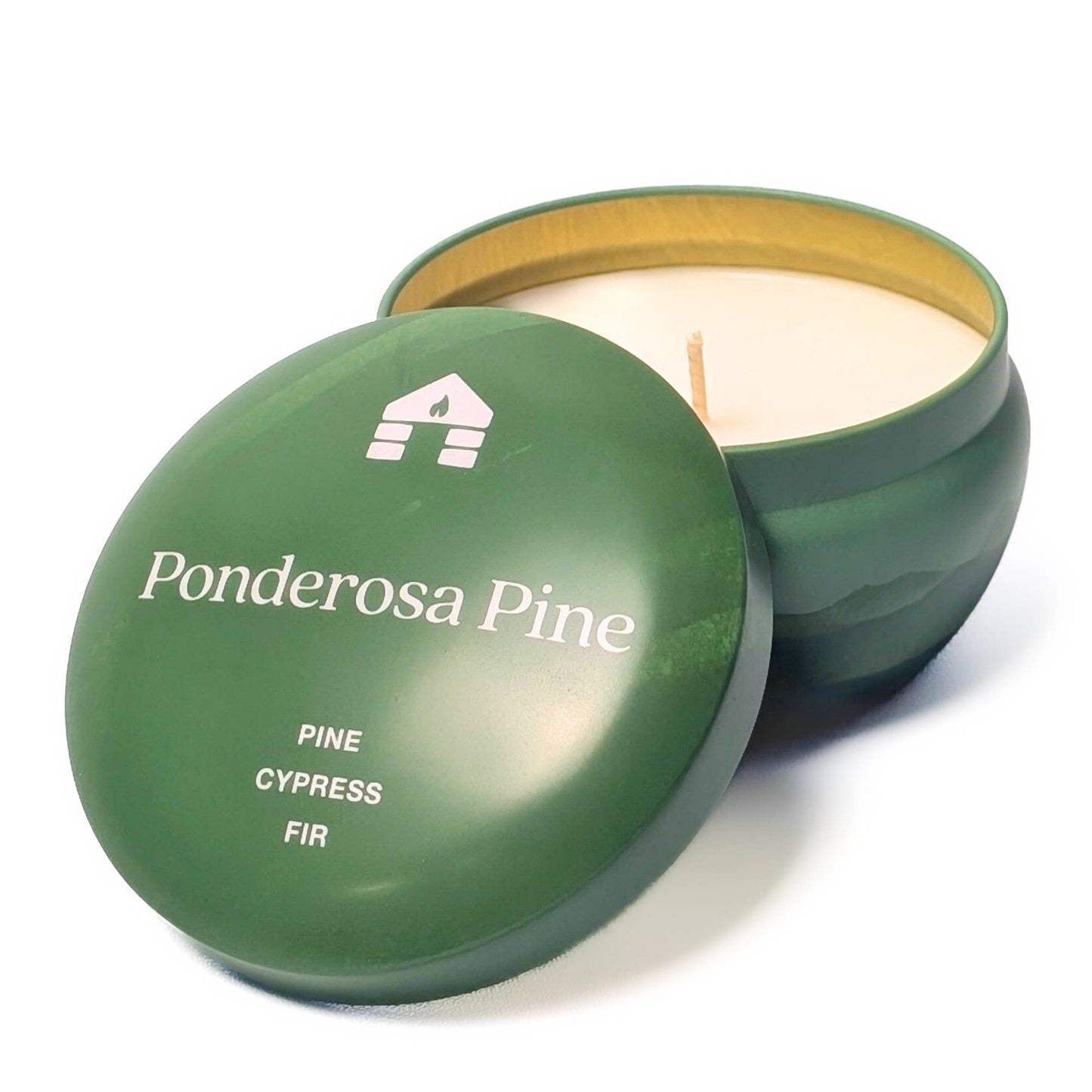 Ponderosa Pine Scented Candle - Bluecorn Aromática - 8oz Tin