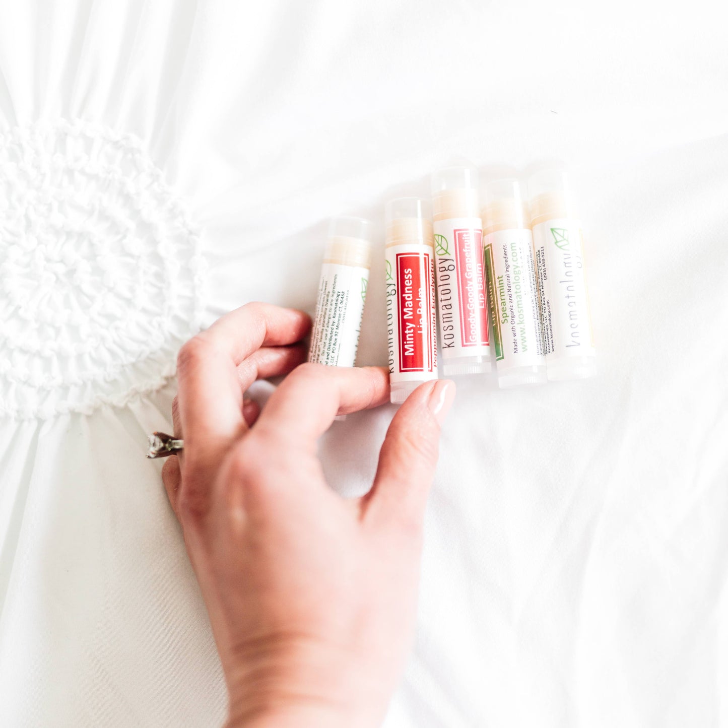 Lip Balm | Organic & Infused with Essential Oils : Minty Madness (Peppermint Eucalyptus)