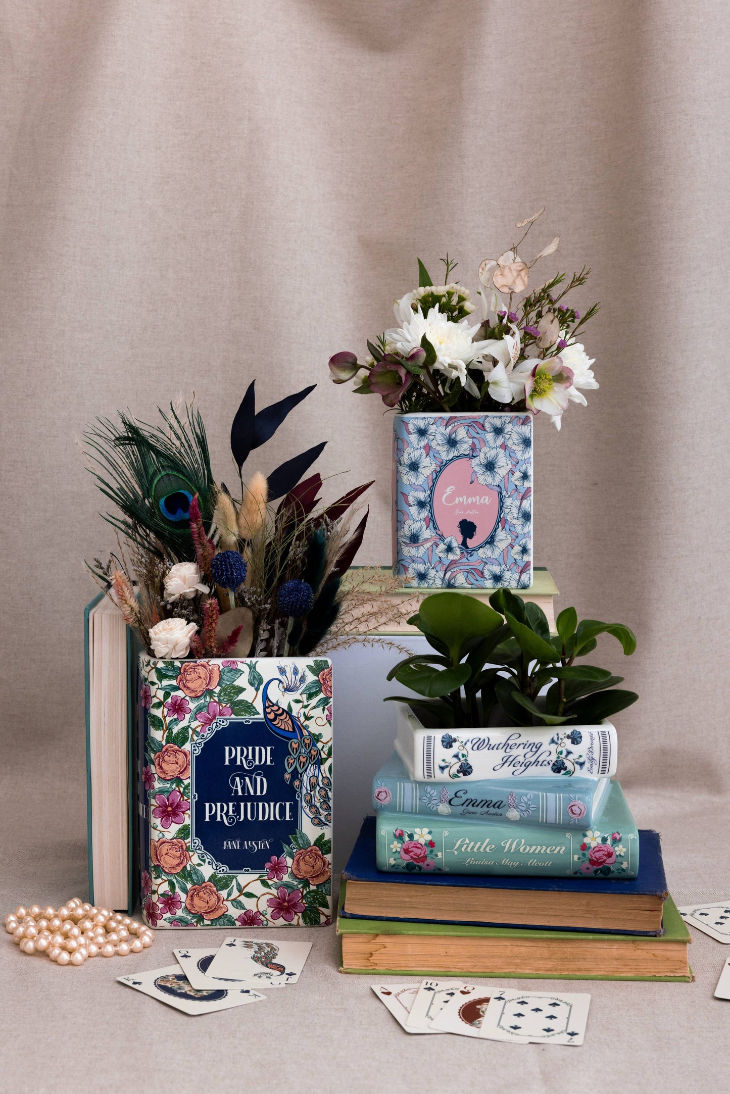 Stacked Books Planter