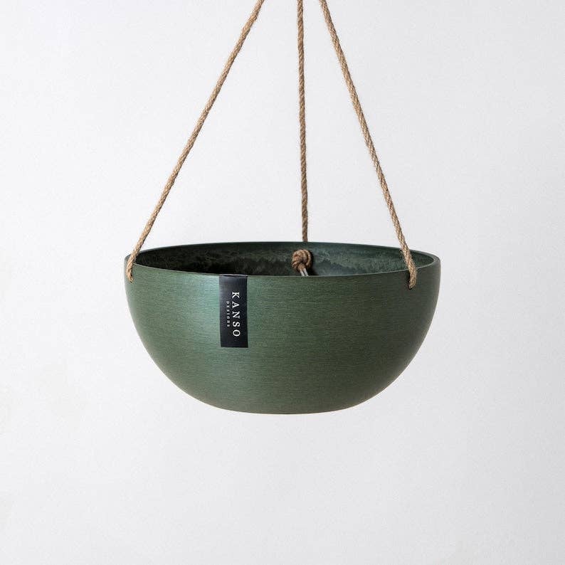 12" Rounded Signature Stone Hanging Planter