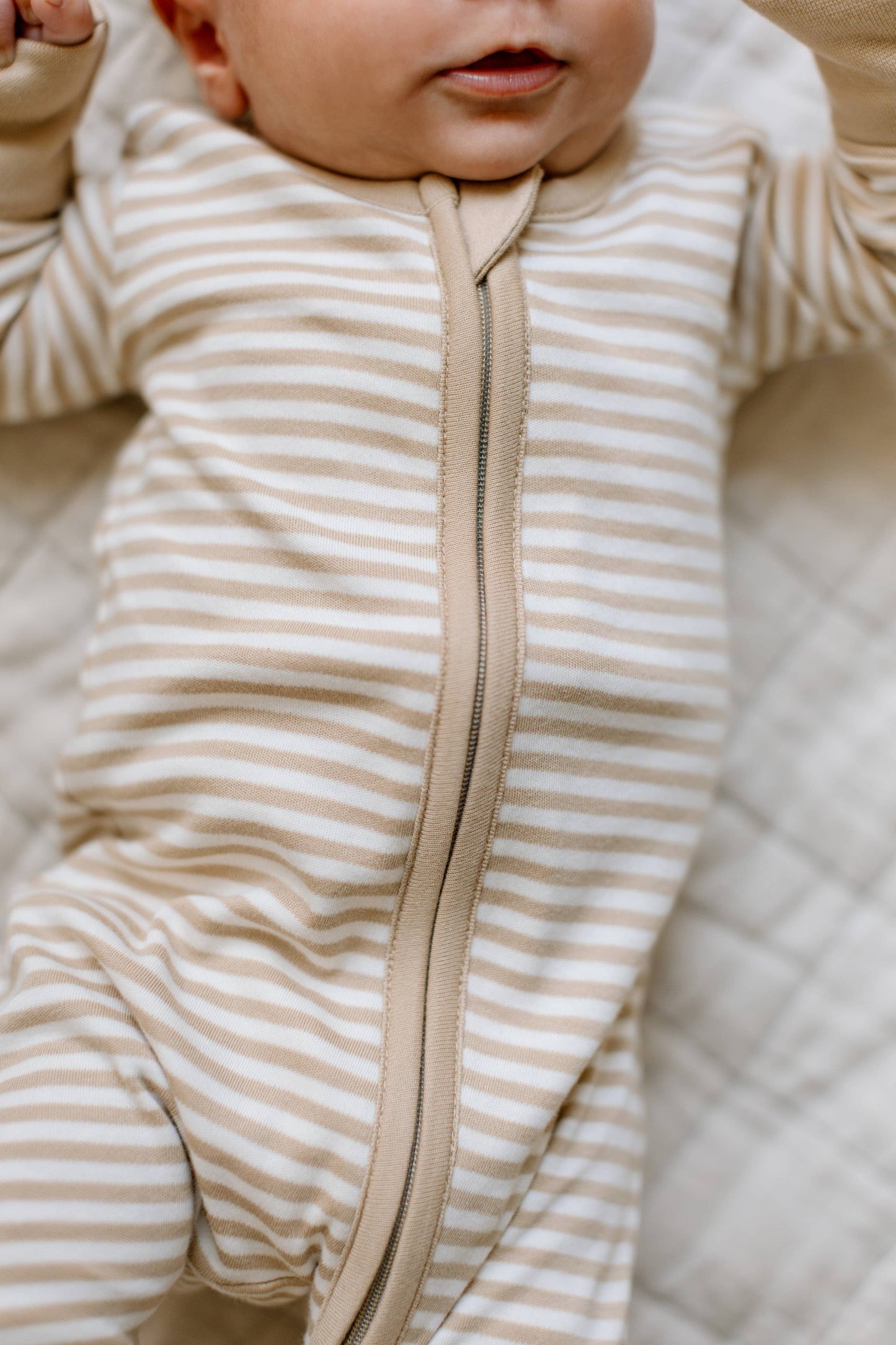 Peyton Zipper Sleeper - Stripe Collection