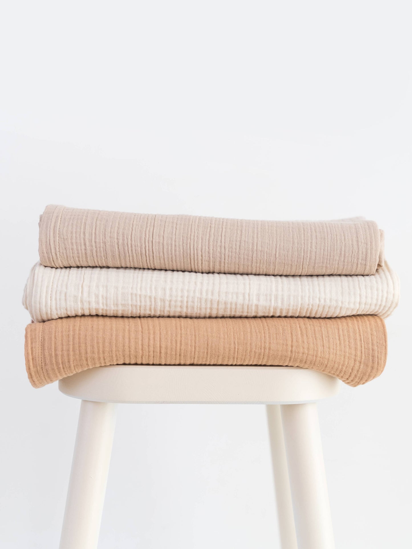 Organic Baby Muslin Swaddle Blanket - Clay