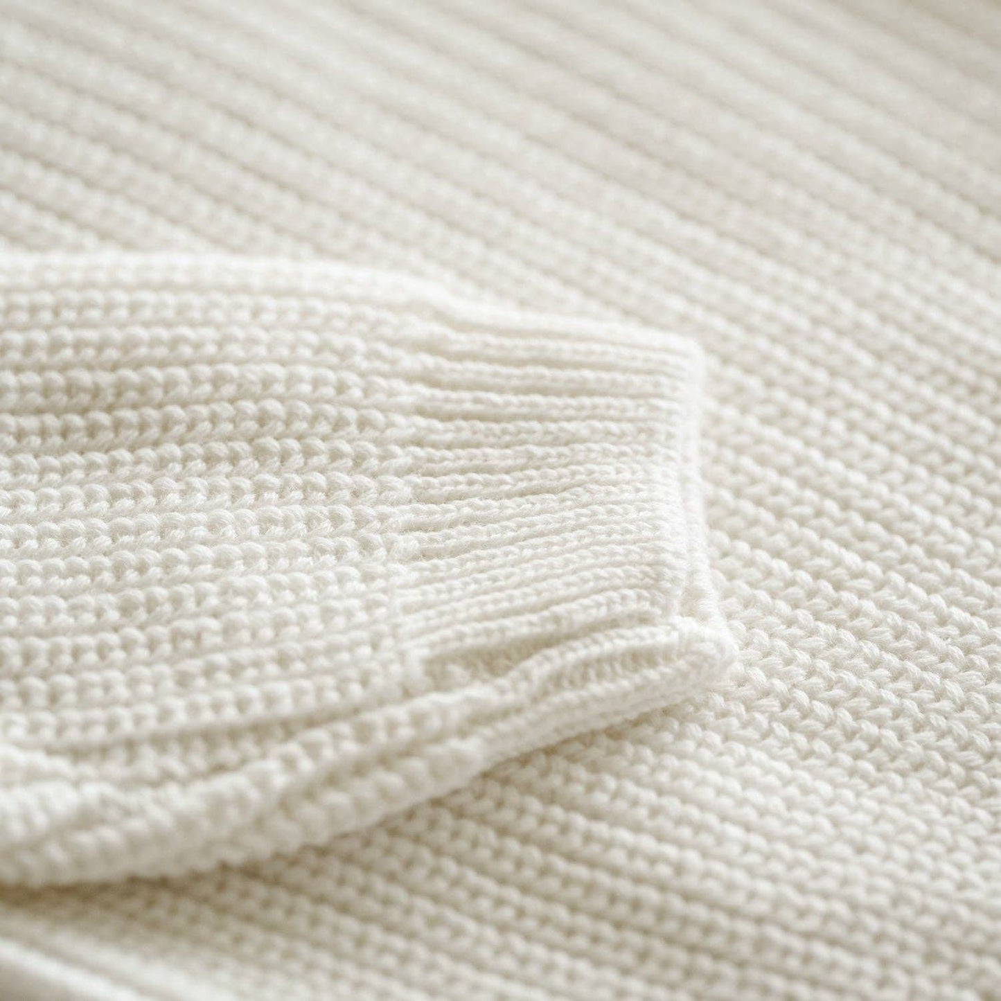 Organic Oversized Knit Sweater: Alfalfa / NB