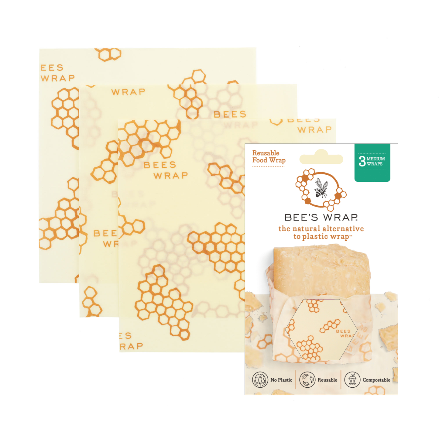 Honeycomb Medium 3 Pack Wraps