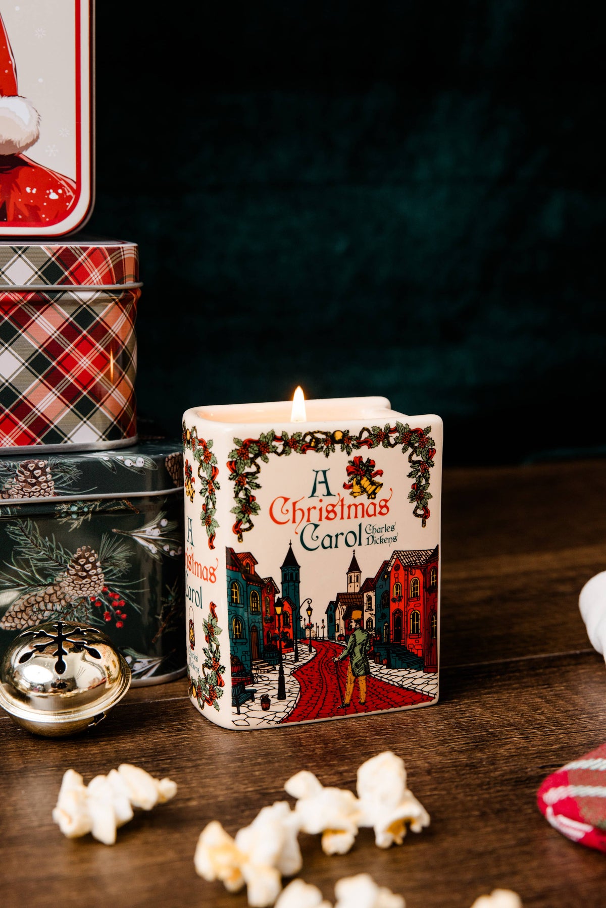 A Christmas Carol Book Candle