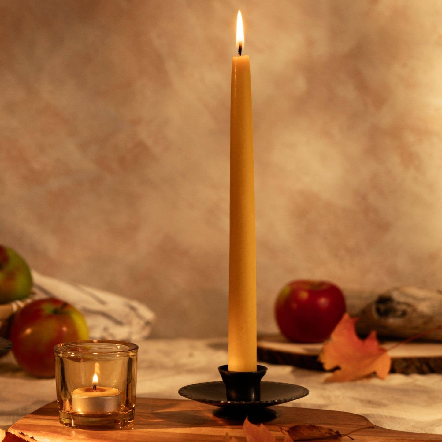 Pure Beeswax Tea Light Candles – Handmade in Colorado