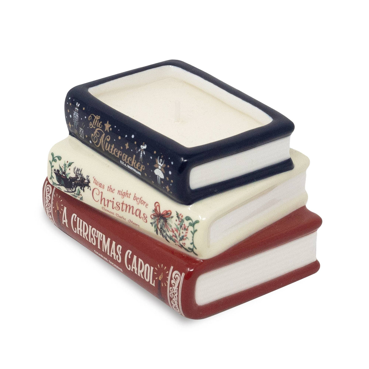 Stacked Christmas Carol Candle