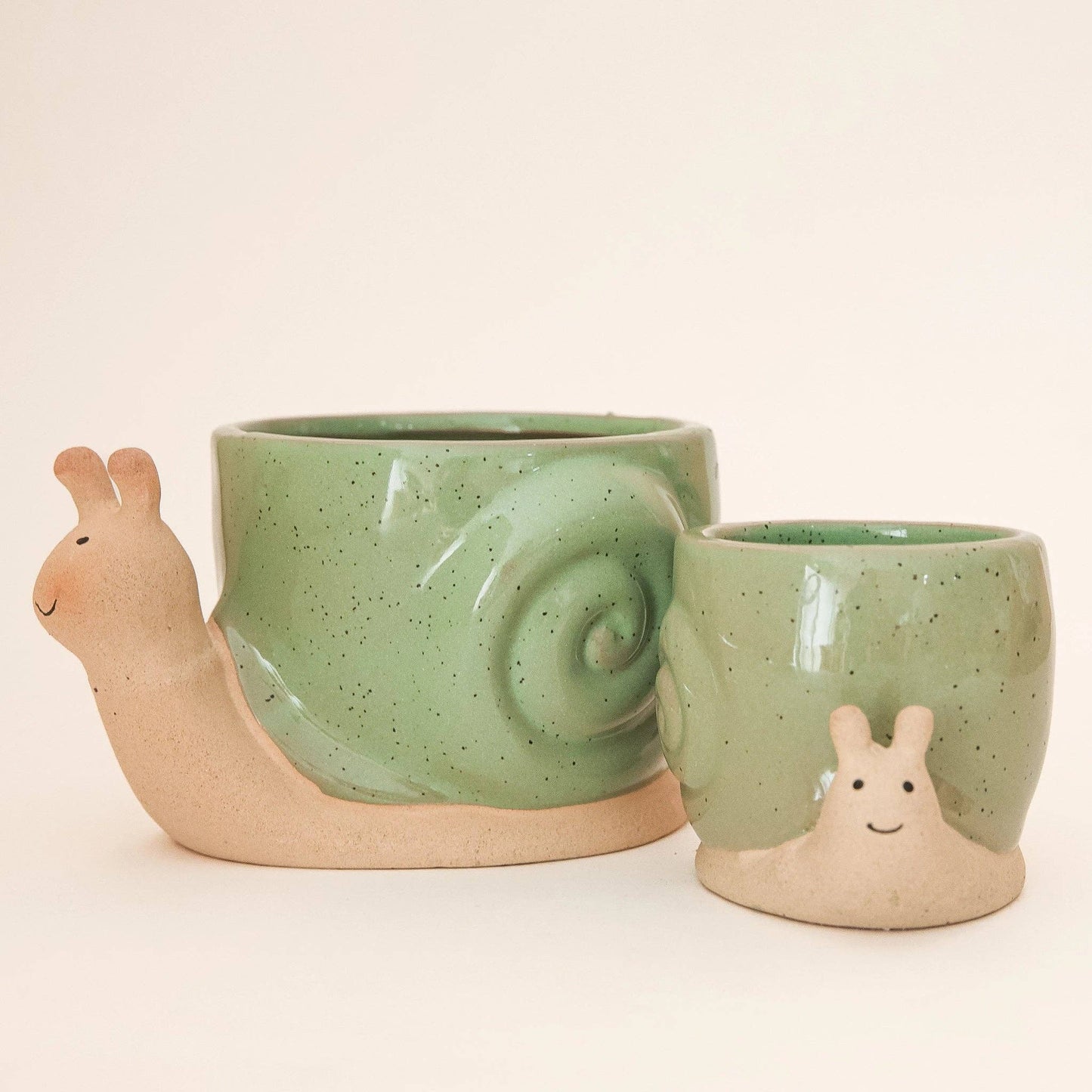 Snail Planter | Lagoon: S