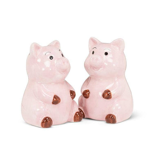 Piggy Salt & Pepper-Pink-3"H