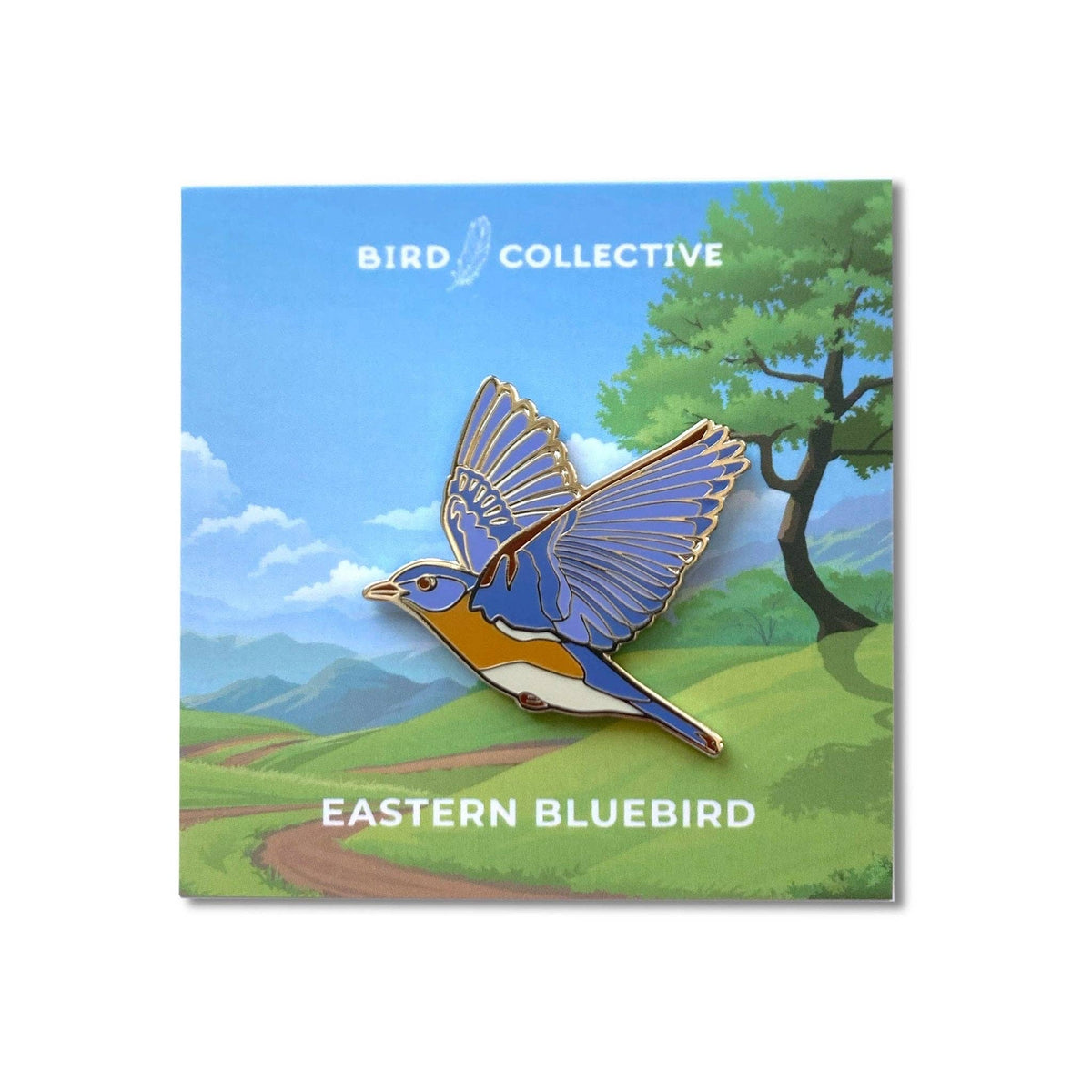 Eastern Bluebird Enamel Pin
