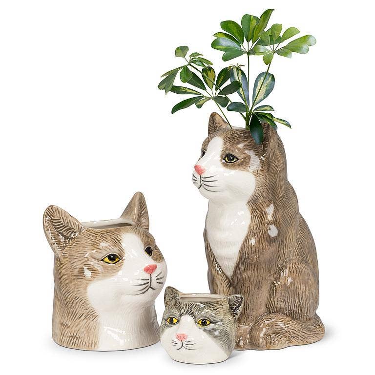 Cat Head Planter