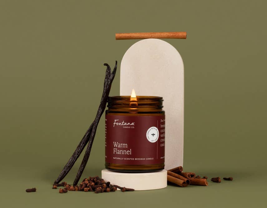 Warm Flannel Beeswax & Essential Oil Jar Candle