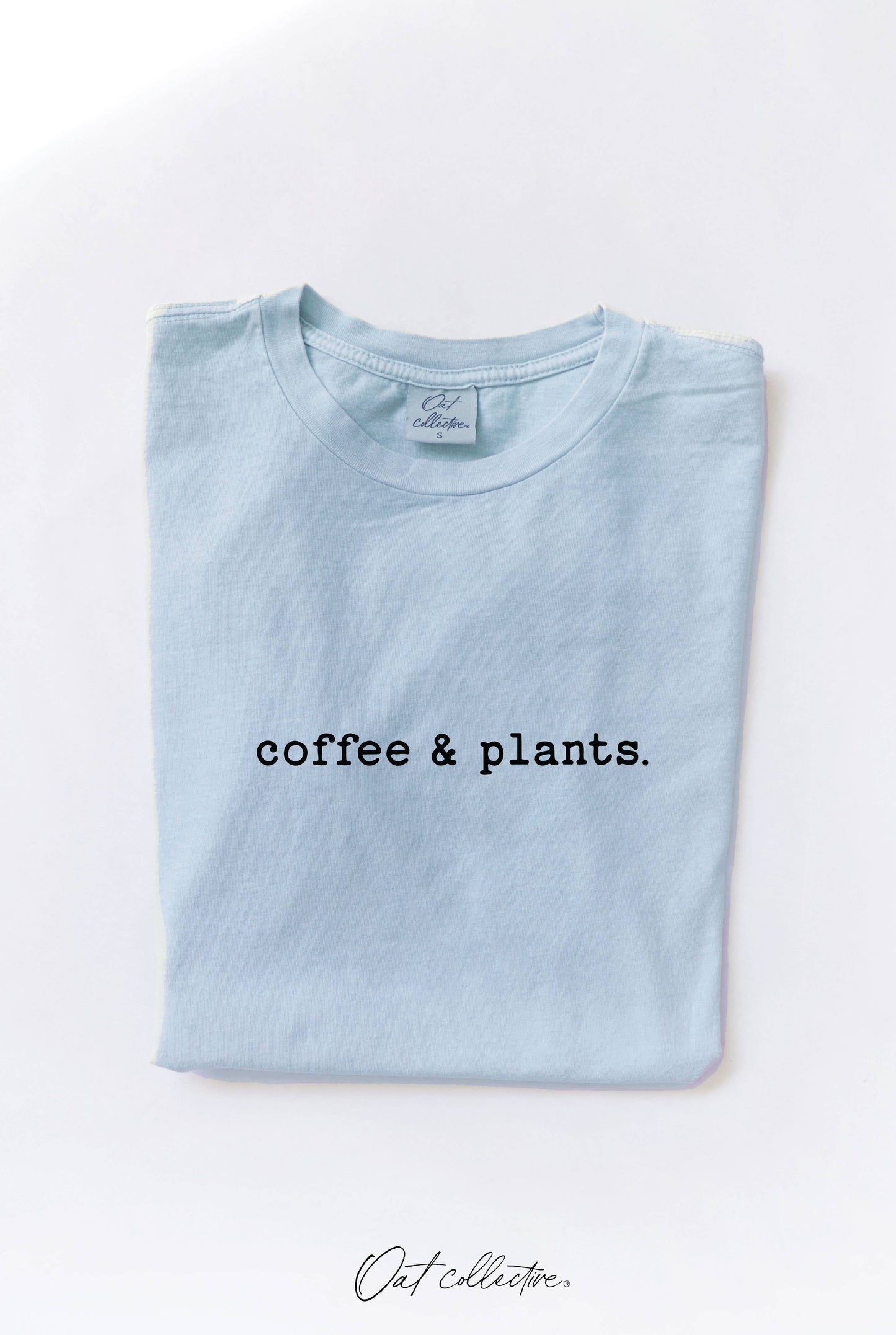 COFFEE AND PLANTS Mineral Washed Graphic Top