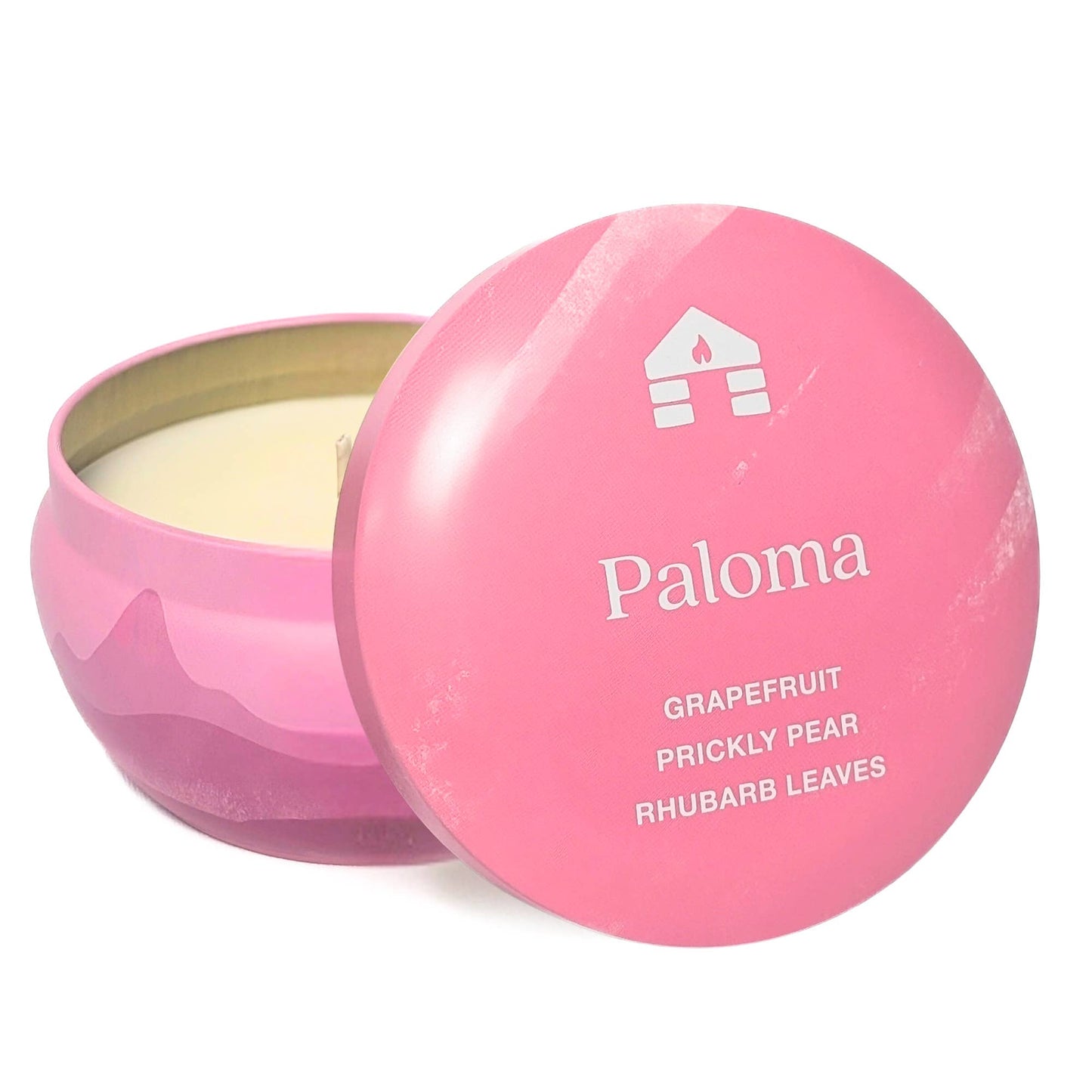 Paloma Grapefruit Scented Candle Bluecorn Aromática 8oz Tin