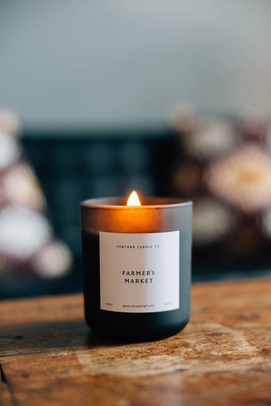 The Luxe Beeswax Essential Oil Natural Candle Collection: Farmer's Market