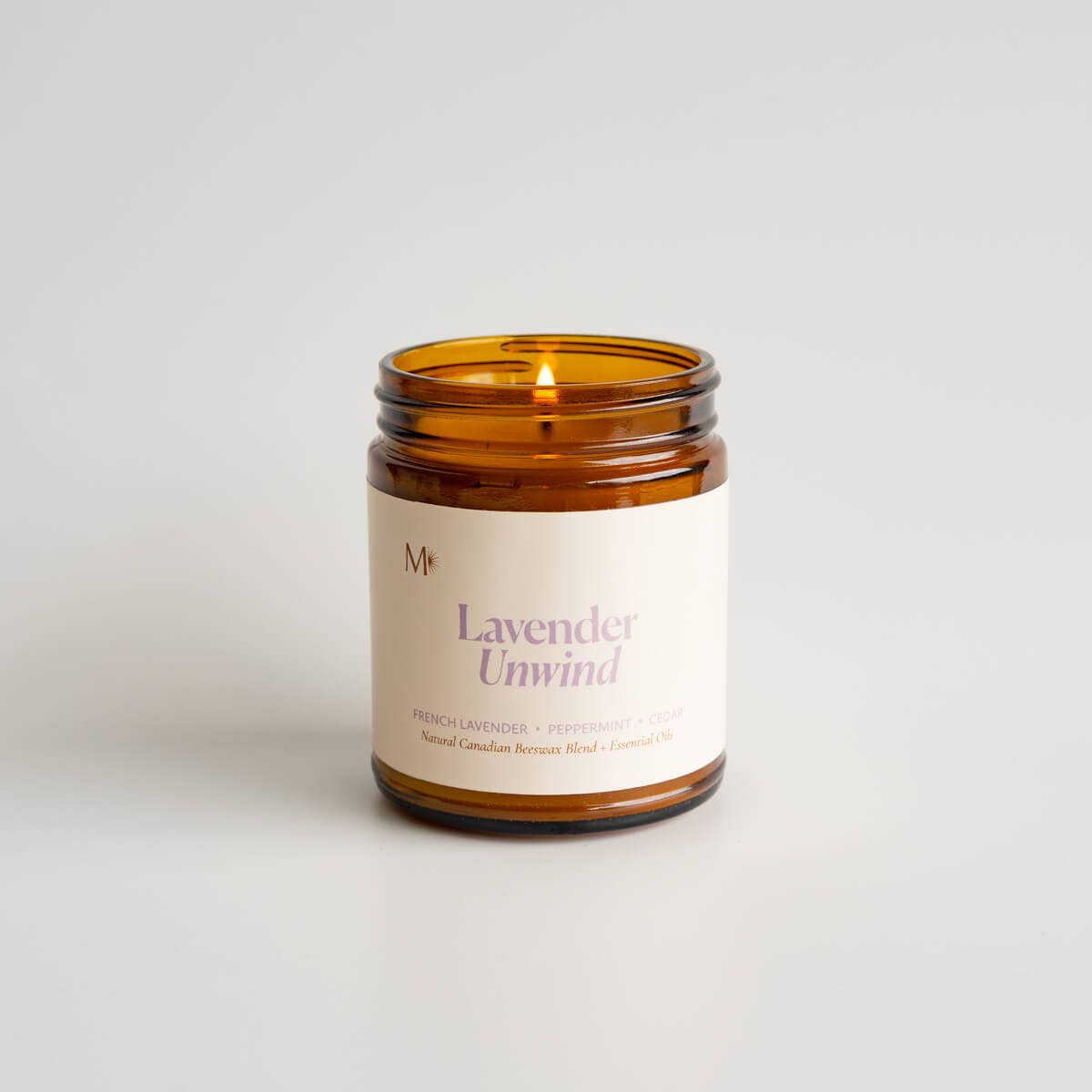 Lavender Unwind | All-Natural Canadian Beeswax Candle *NEW*