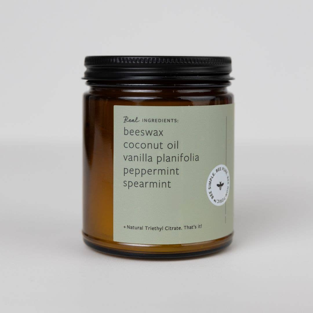 Vanilla Mint Essential Oil Jar Candle