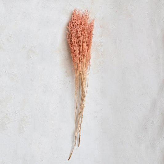 Pink Dried Natural Love Grass Bunch