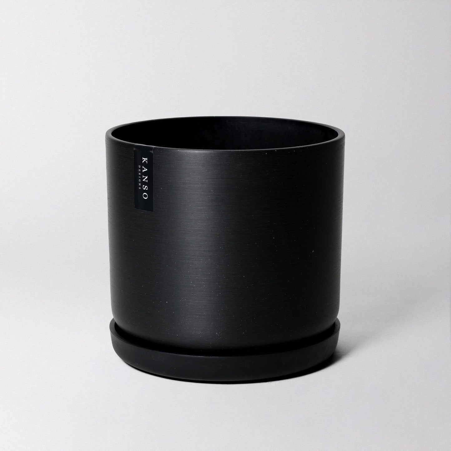 9" Signature Stone Planter & Saucer | Earth Tones