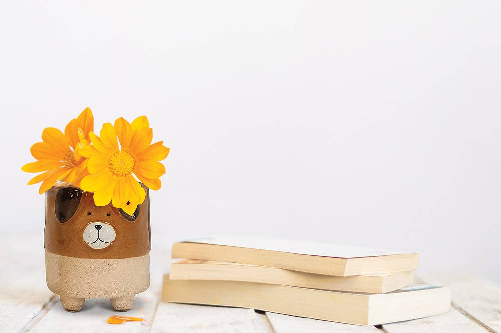 Dog on Legs Planter-4.5"H