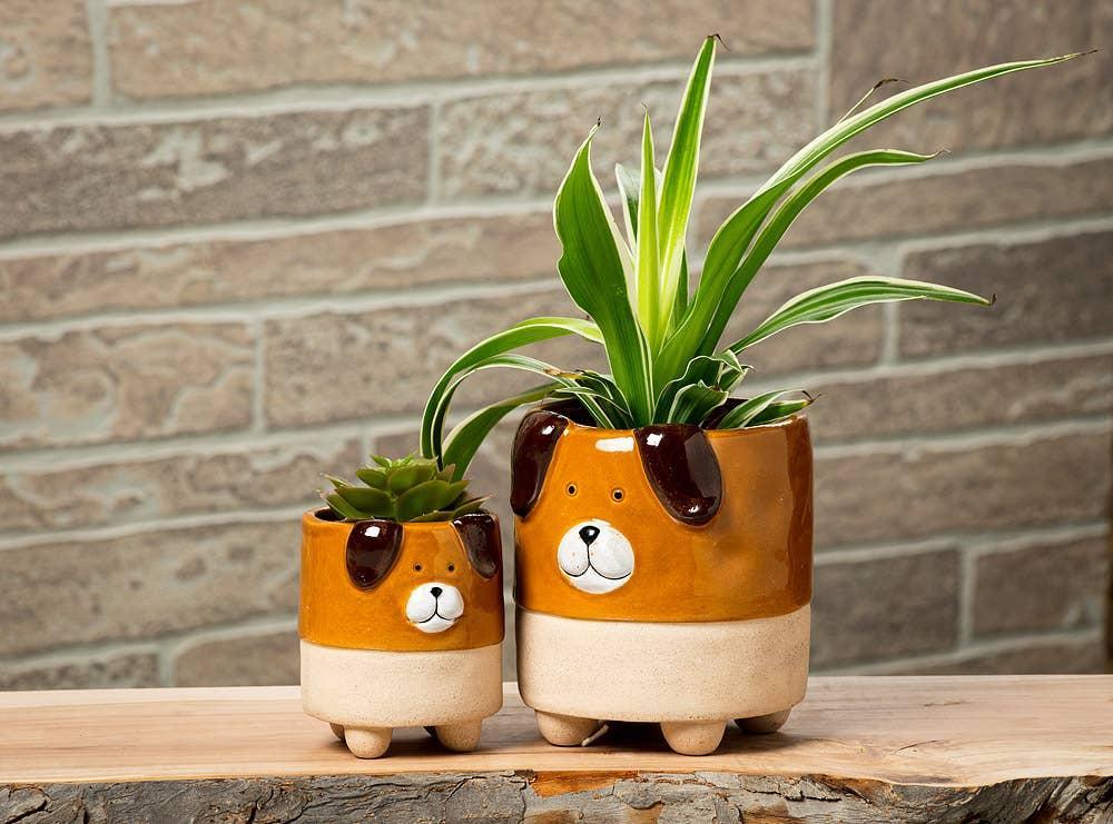 Dog on Legs Planter Small-3.5" H