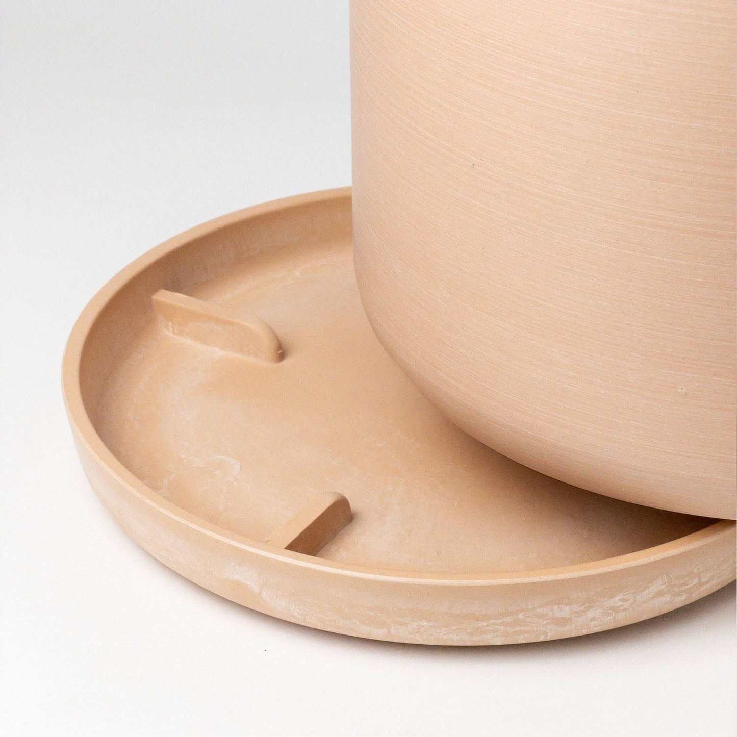 9" Signature Stone Planter & Saucer | Earth Tones