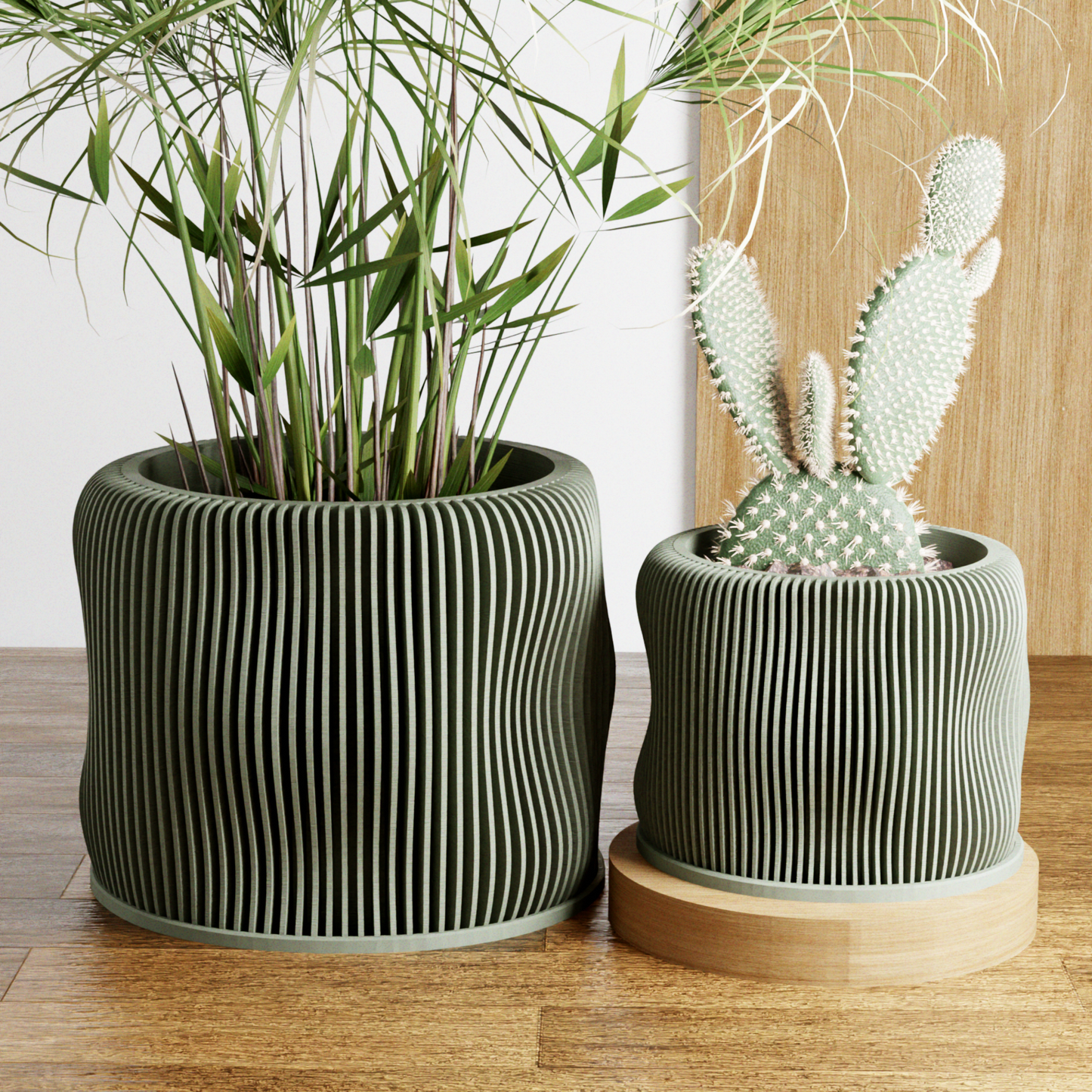 BUBBLY Planter | Modernized Pottery: Muted Green / 5 Inches