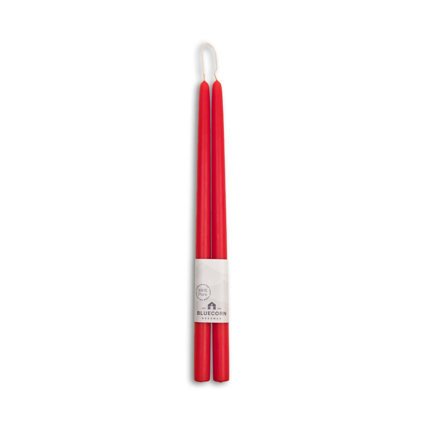 Hand-Dipped Beeswax Candle Red