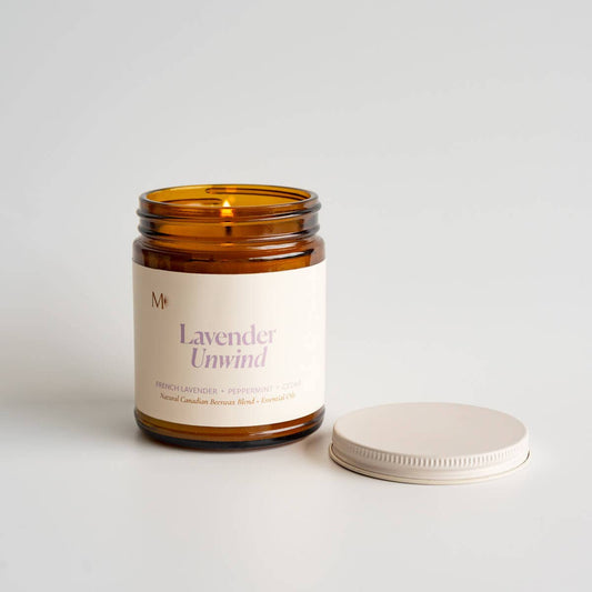 Lavender Unwind | All-Natural Canadian Beeswax Candle *NEW*