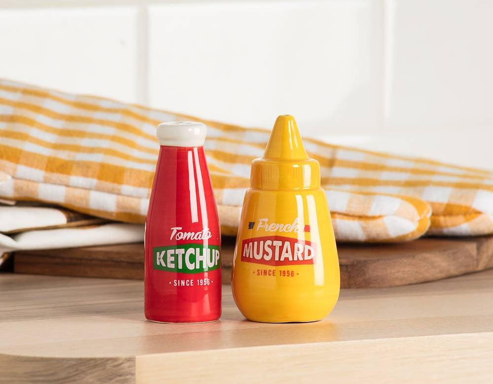 Ketchup & Mustard Salt & Pepper Shakers