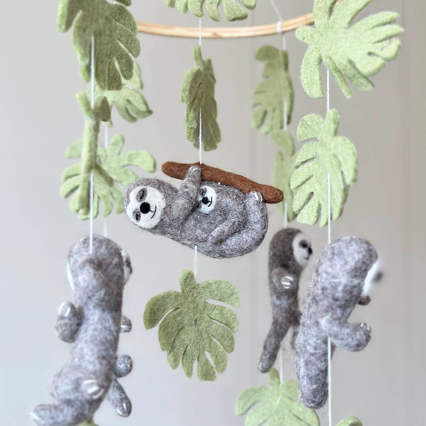 Felt Sloth Baby Mobile