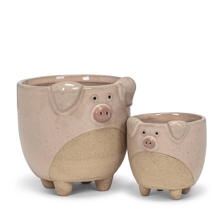 Pig on Legs Planter