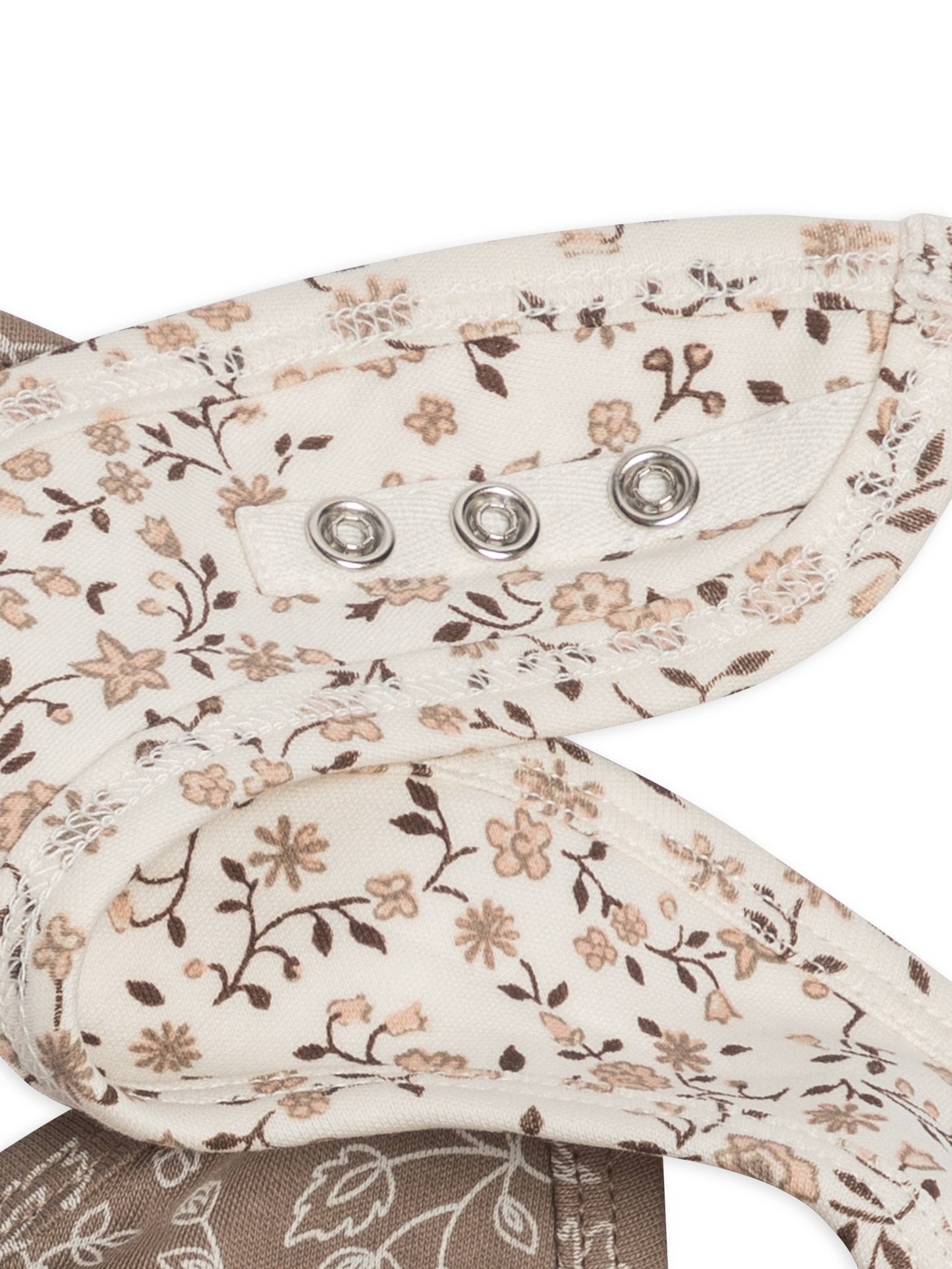 Organic Baby 2-Pack Bibs - Primrose Floral+ Pip Floral Taupe