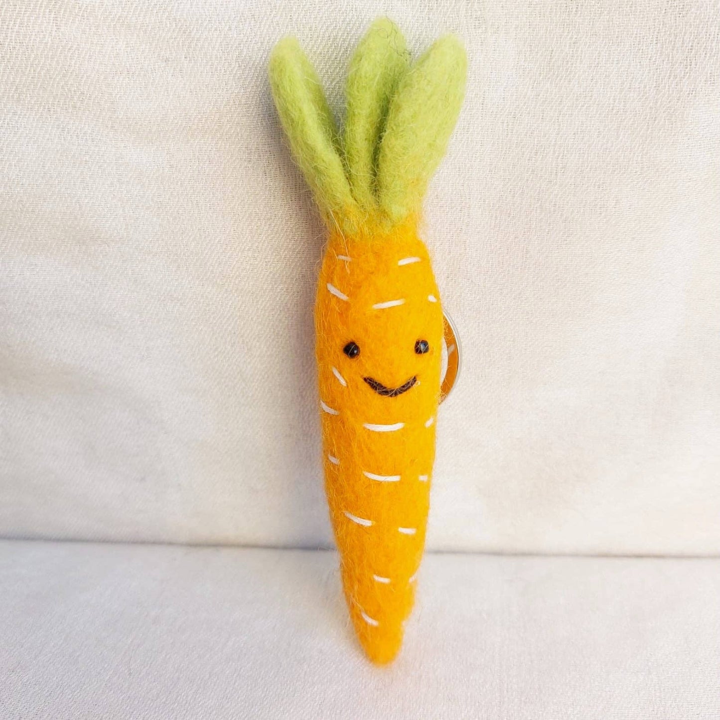 Felt Keychain - Smiley Veggies