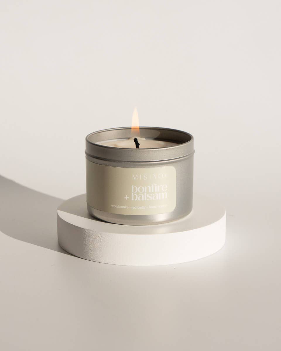 Bonfire + Balsam | Beeswax Blend Candle Tin: 6oz
