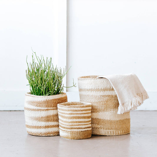 Storage Plant Basket: Smoke Swirl