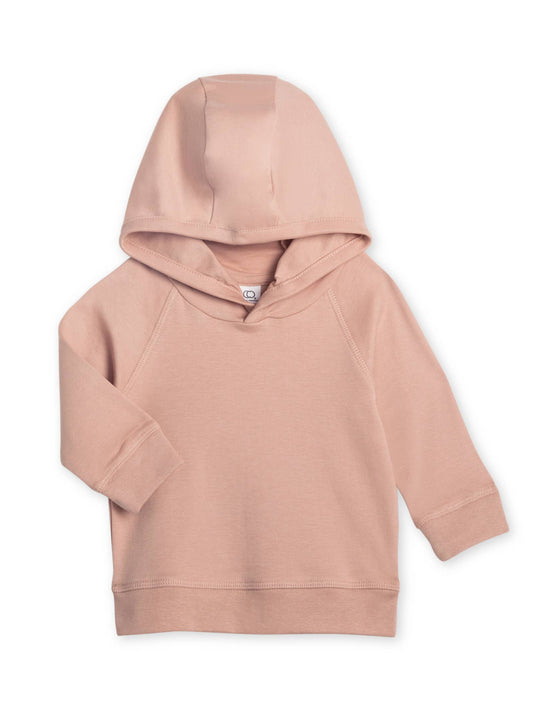 Organic Baby and Kids Madison Hooded Pullover - Blush