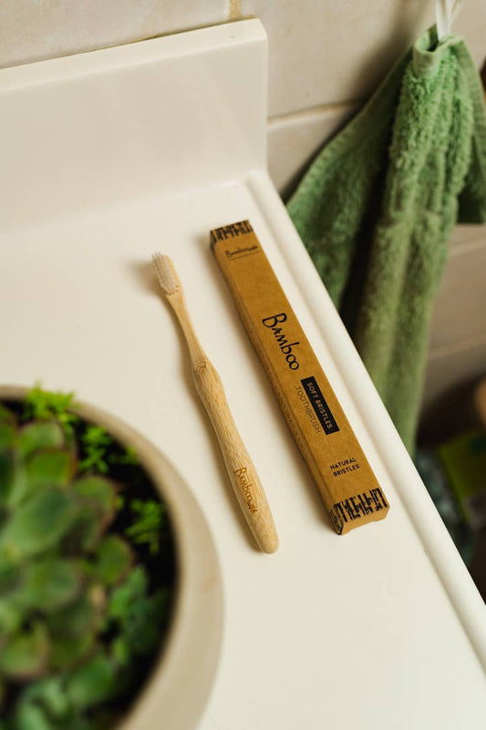 100% Compostable Bamboo Toothbrush
