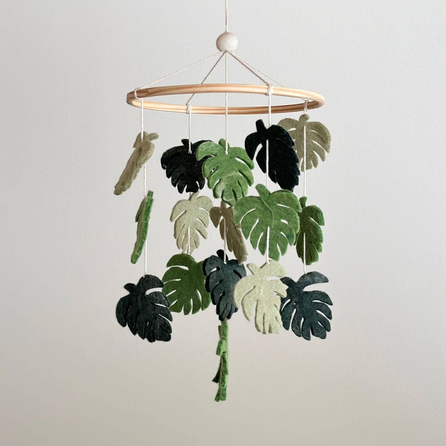 Felt Baby Mobile - Monstera Serenity