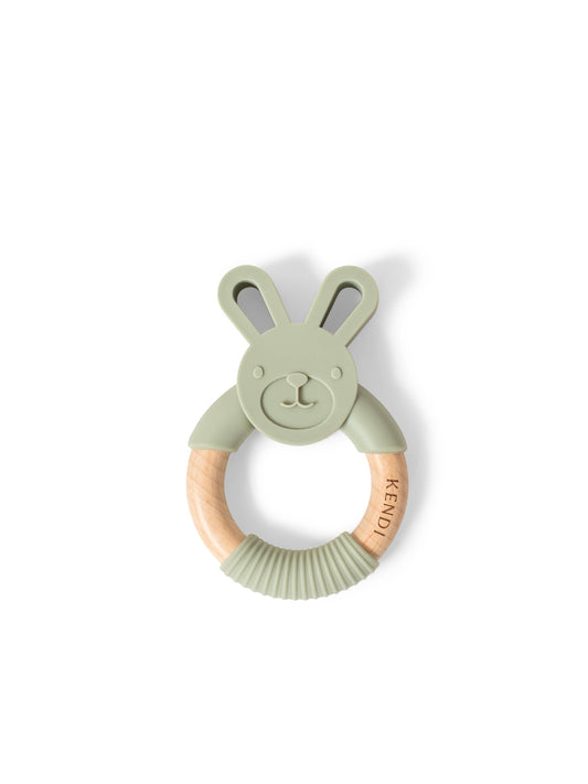 Baby Bunny Teether - Sage
