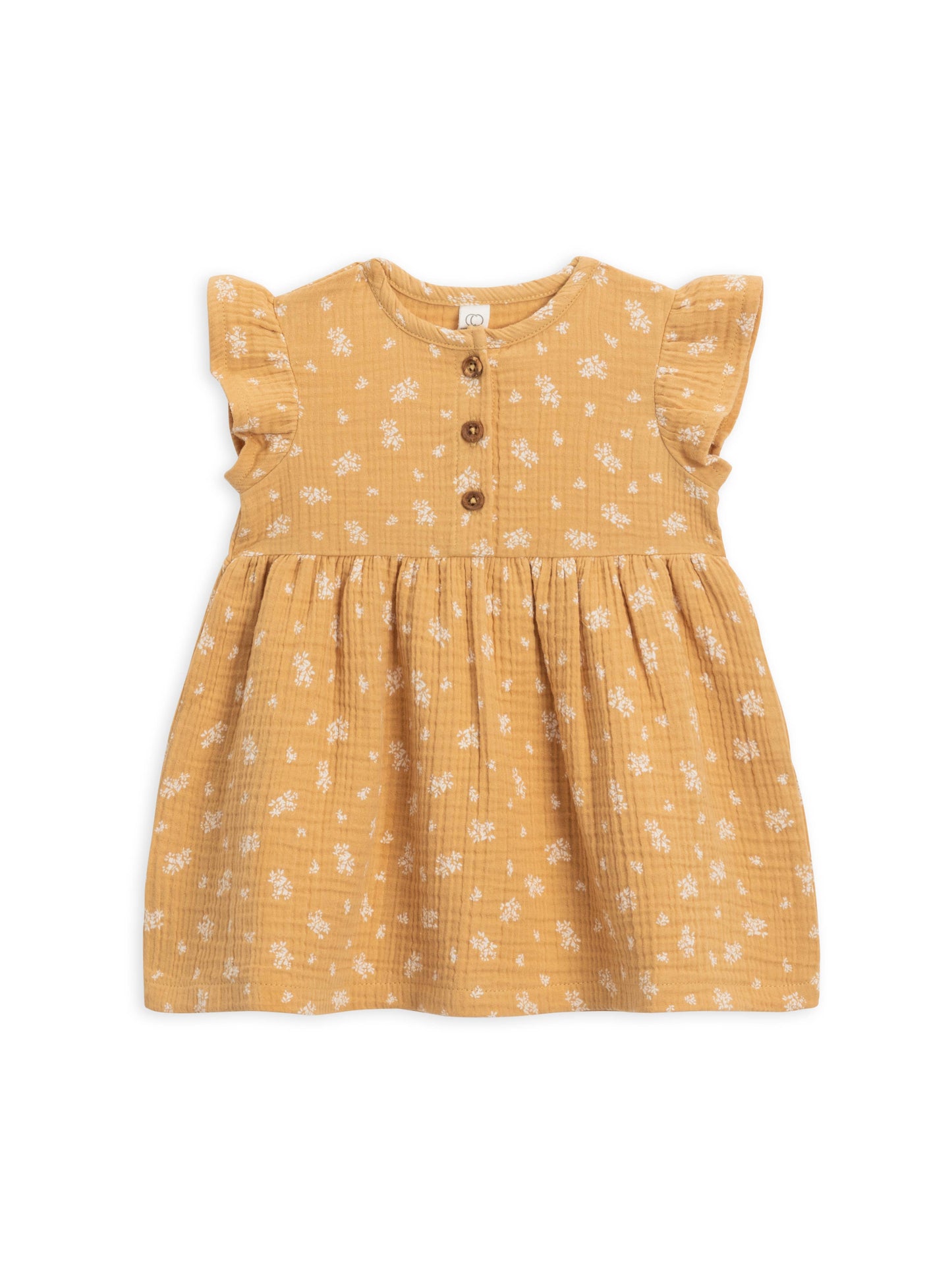 Organic Baby and Kids Gia Muslin Dress - Honeysuckle