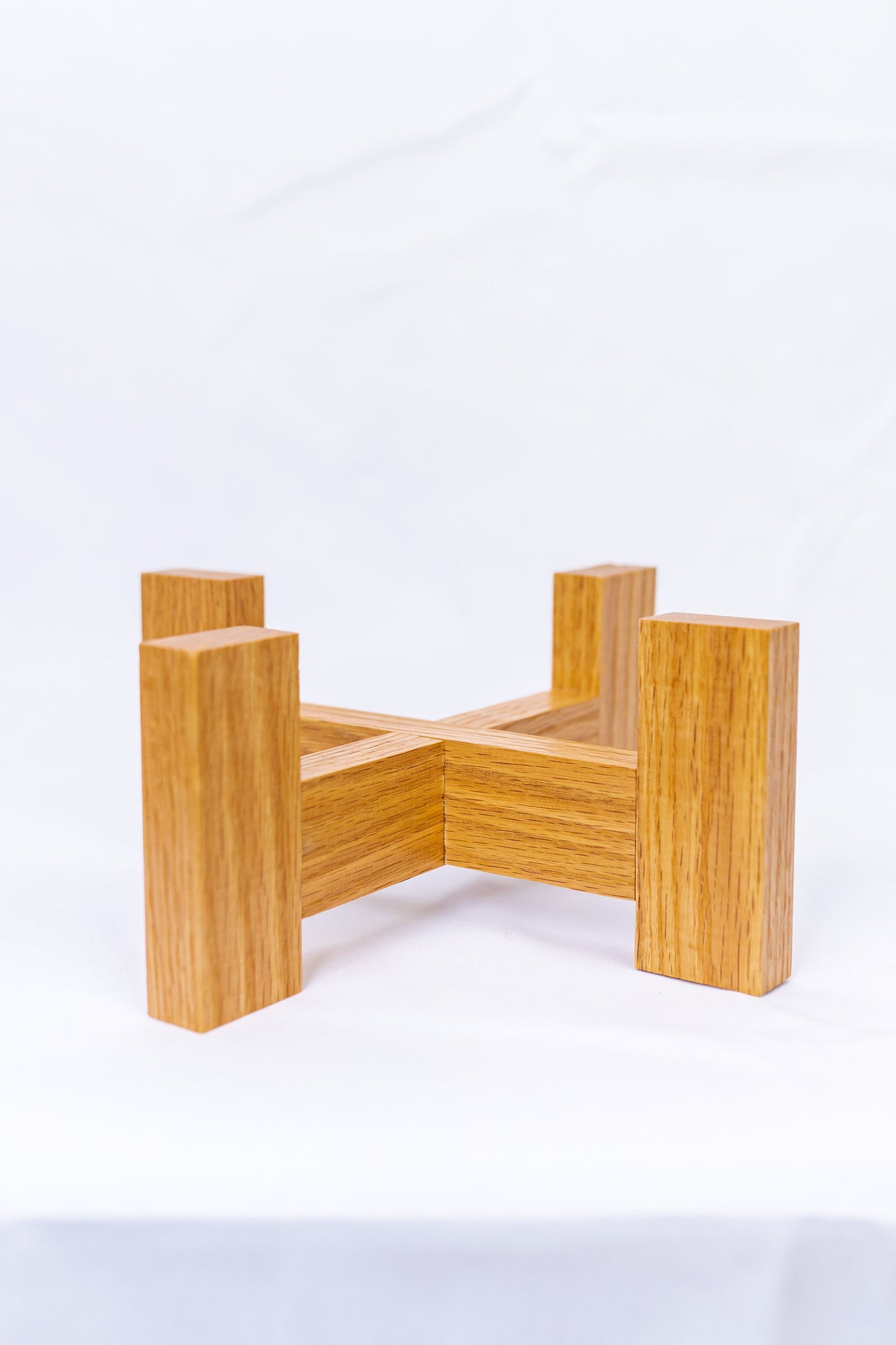 'Red Oak' Wood Plant Stand