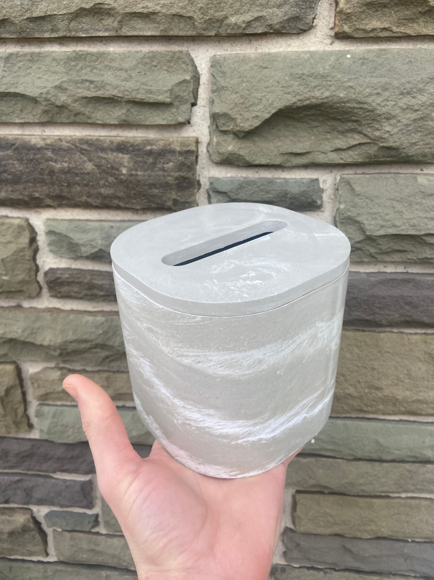 Cement Tissue Box