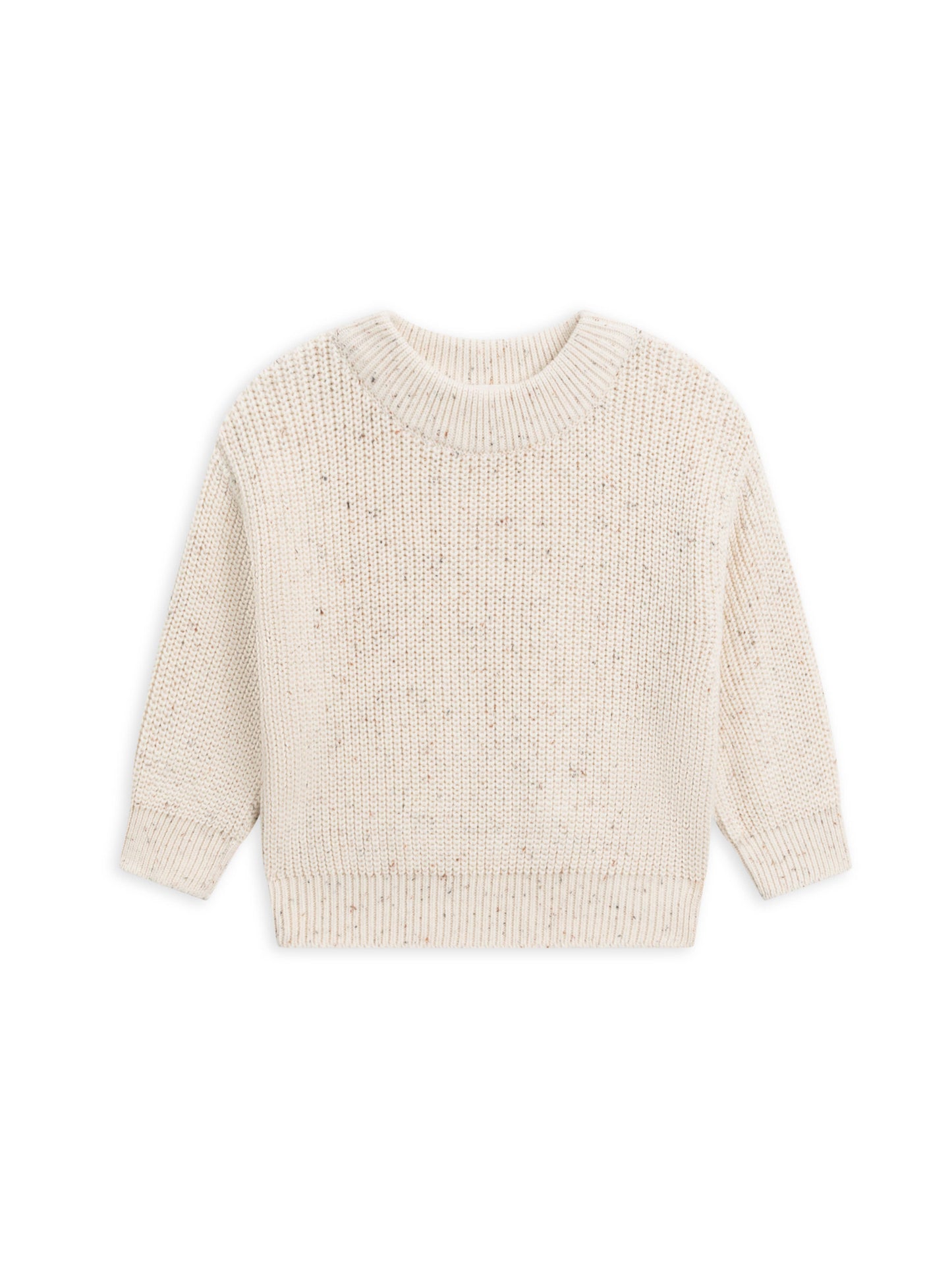 Dion Sweater Crew - Ivory w Fleck: 2T